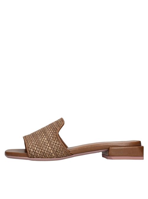 Mules in rafia e tessuto LORENZO MARI | SAMU MAG 20 RAFIA INTRECCIATA/NAPPAMARRONE